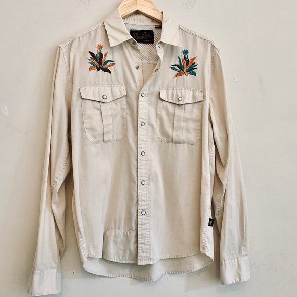Howler Brothers Gaucho Pure Agave Snapshirt Men's Size Small - Picture 2 of 9